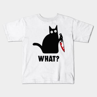 Guilty Black Cat Kids T-Shirt